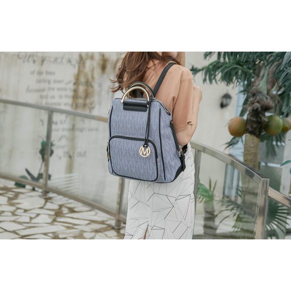 Snature Backpack, Vegan Leather Travel Bag Top-Handle Fashion O_O main image 8
